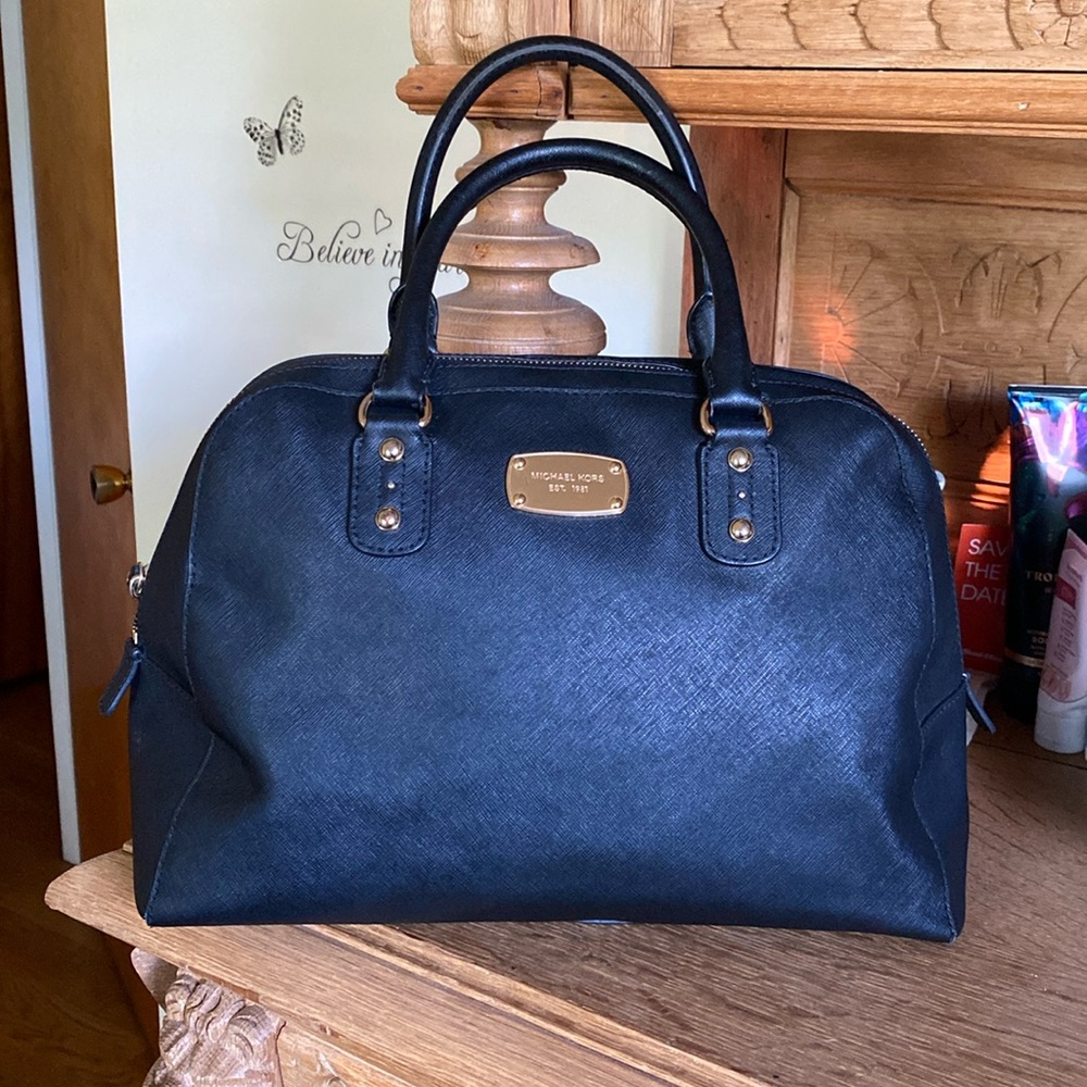 Michael Kors black satchel purse